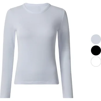 Dámské tričko esmara® Dámské vroubkované triko s dlouhými rukávy