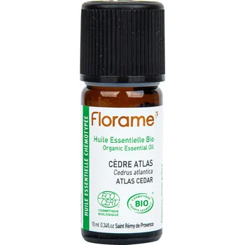 Vůně do bytu BIO éterický olej cedr atlas – Florame, 10 ml