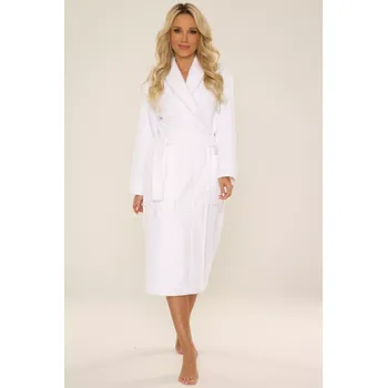 Dámský župan De Lafense 709 Manuela froté župan pro ženy M-2XL bílá XXL
