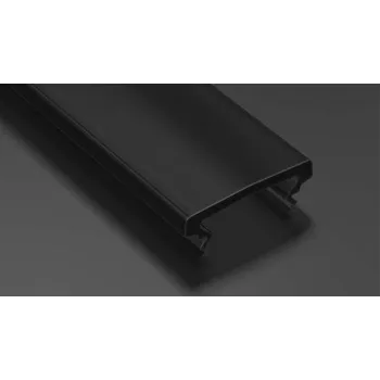 LED lišta LEDLabs Stínidlo pro LED profil LUMINES HIGH PMMA černé 2,02 m
