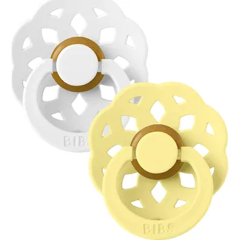 dudlíky BIBS Boheme - dudlík z přírodního kaučuku 2ks velikost 2 Barva: White/Sunshine
