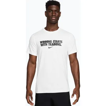 Pánské tričko Pánské tričko Nike Dri-Fit Winning white/black