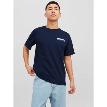 Pánské oblečení Tričko Jack & Jones Dunkelblau 2627437 M