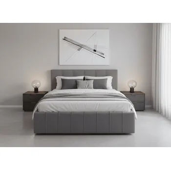 Postel Elvisia Manželská postel MONACO s výklopným roštem | šedá 180 x 200 cm