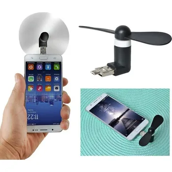 turistický batoh Mini ventilátor Micro USB – černý