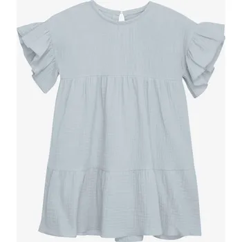 Dívčí šaty HUTTELiHUT - Mušelínové šaty - Modré Varianta:: 128