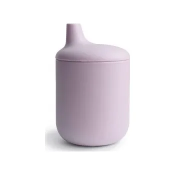 Mushie - Silikonový pohárek s náústkem Barva: Soft Lilac