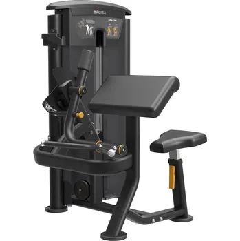 Posilovací stroj IMPULSE Arm Curl - černý rám + černé čalounění Posilovací stroj Arm Curl 72 kg - BLACK