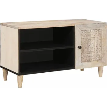 Televizní stolek vidaXL TV jednotky s policí Bílá 80 x 33 x 46 cm Kompozitní dřevo [4018131]