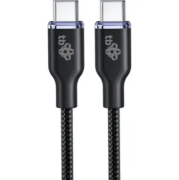 Datový kabel TB USB C - USB C 60W Glamour kabel 1,5m černý