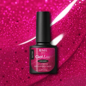 Lak na nehty ENII NAILS Gel lak Ceramic 207 Confident Shine - gelový lak bez HEMA, 10 ml