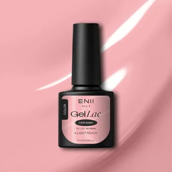Lak na nehty ENII NAILS Gel lak Ceramic 04 Light Peach - gelový lak bez HEMA, 10 ml