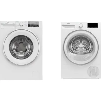 Praní a péče o prádlo Beko B3WFU48415WWES + B3T42242 bílý