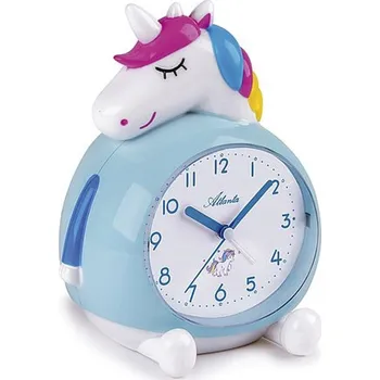 Budík Atlanta 2163 - Dětský budík s jednorožcem