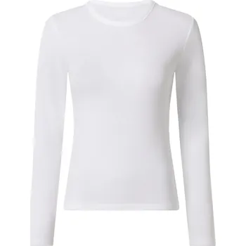 Dámské tričko esmara® Dámské vroubkované triko s dlouhými rukávy (bílá, S(36/38))