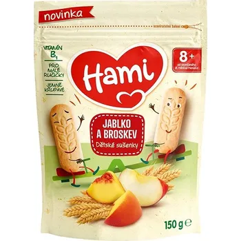 Hami dětské sušenky jablko a broskev 150 g