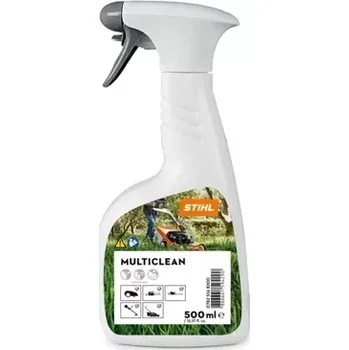Univerzální čisticí prostředek STIHL Multiclean 500ml (07825168200) (Univerzálně použitelný čisticí prostředek pro plastové, kovové, gumové a lakované povrchy. Odstraní i pevně ulpělé nečistoty důkladně a šetrně. Je velmi dobře snášen různými materiály.)
