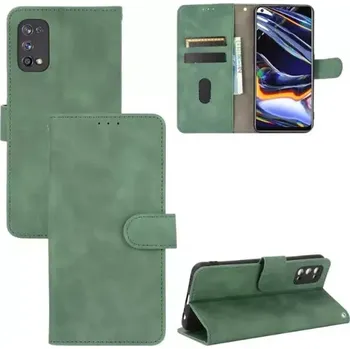 Pouzdro na mobilní telefon TT-TopTechnology Kožené pouzdro Realme 7 Pro zelené, green, model knížka, řada CLASSIC magnetic