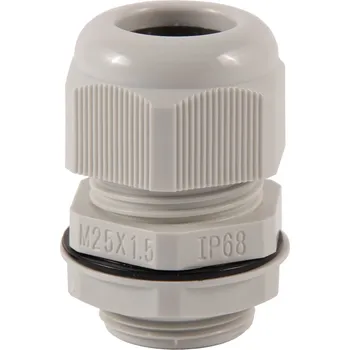 Wapro M25 kabelová vývodka IP68 + matice + těsnící křoužek