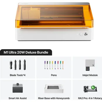 Výtvárné potřeby xTool M1 Ultra - Světově první řemeslný stroj 4 v 1 - DELUXE sada
