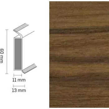 Döllken EP 60/13 flex life 2587 traditional oak soklová lišta (10 ks / bal.)