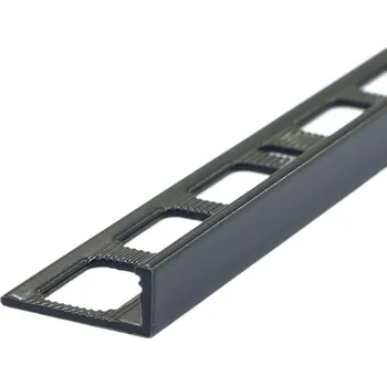 Stavební profil Lišta Havos profil L 9 mm 2,5 m hliník komaxit antracit (Ukončovací lišta L schodová masiv)