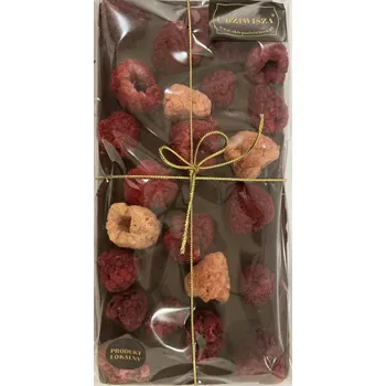 Cukrovinka Sklepudiwizsa, Kazimierz Dolny,Polsko MLÉČNÁ ČOKOLÁDA S MALINAMI