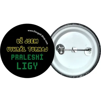 Disc golf Discgolf-Shop.com odznak - Už jsem vyhrál turnaj (Originální odznak z dílny Discgolf-Shop.com)