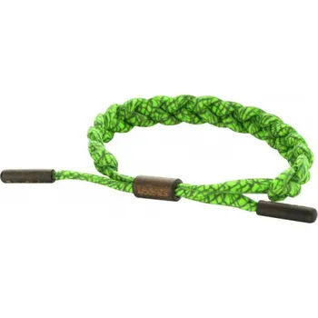 Náramek Náramek na ruku Tubelaces TubeBlet - šedý-zelený svítící