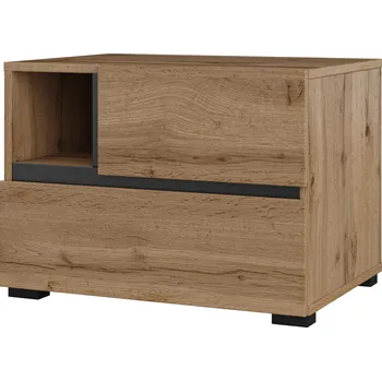 Obývací stěna MOB Crossroad S22 (dub wotan + černá)