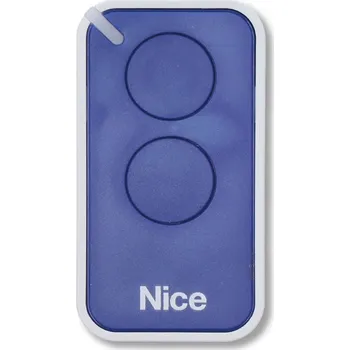 Dálkový ovladač vrat INTI2B dálkový ovladač Nice - ERA INTI2B - vysílač 2-kanálový, modrý, plovoucí kód 433,92 MHz