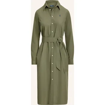 Dámské šaty Polo Ralph Lauren Dámské Košilové Šaty, olivová, 38