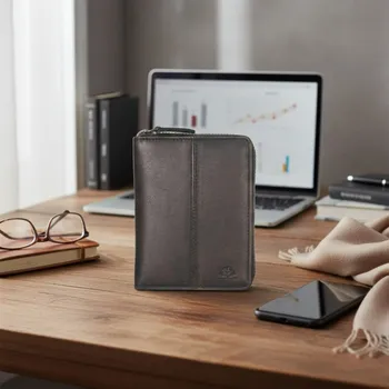 Peněženka Kožená peněženka na zip Greenburry 2153-22