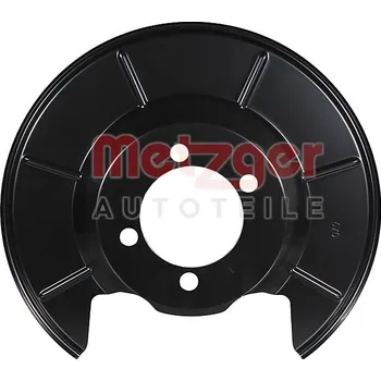 Brzdový kotouč Ochranný plech proti rozstřikování, brzdový kotouč METZGER 6115626