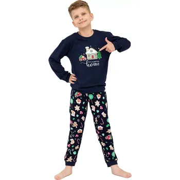 Pánská móda Chlapecké pyžamo 966/157 Home - CORNETTE tmavě modrá 158/164