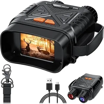 Paintballová výstroj Digitální noční vidění 2,8 palce IPS displej 10x přiblížení infračervené pozorování do 800 m pro kempování