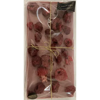 Cukrovinka Sklepudiwizsa, Kazimierz Dolny,Polsko RŮŽOVÁ ČOKOLÁDA S MALINAMI