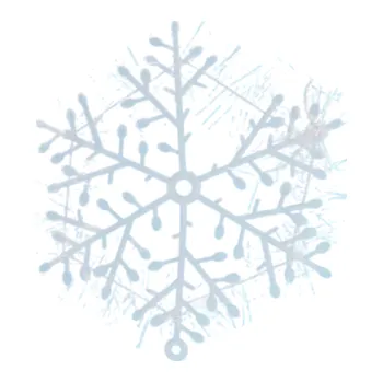 Vánoce 9 ks 8 cm třpytivé sněhové vločky Bílé závěsné Vánoční ozdoby na stromeček Dekorace pro dům kancelář školku a slavnosti