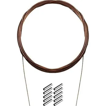 Delphin Ocelové lanko BOMB! s krimp. svorkami 3 × 7 vláken 18 kg 10 m