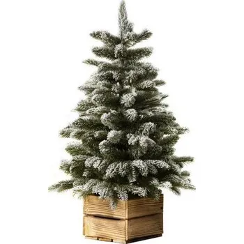 Vánoční stromek Umělý vánoční stromek v dřevěném květináči, 0/1