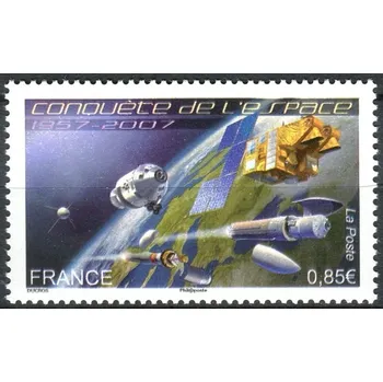 Poštovní známka Post France (2007) MiNr. 4323 ** - Francie - 50. výročí průzkumu vesmíru