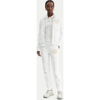 Dámské kalhoty Versace Jeans Couture Teplákové kalhoty 80HAAT02 CF01T Bílá Regular Fit XS