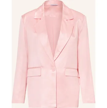 Dámské sako Mrs & Hugs Dámské Saténové Sako, světle růžová, 36