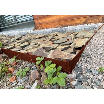 Zahradní obrubník Corgarden Zahradní obrubník MODO - Corten 292 × 14 cm