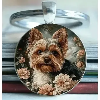 Přívěsek na klíče s jorkšírem