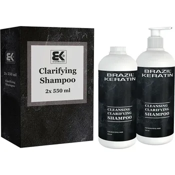Vlasová regenerace Brazil Keratin Clarifying Shampoo Duo Set 2 x 550 ml