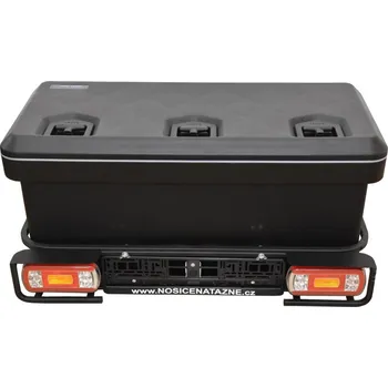Box na tažné zařízení Sestava pákový sklopný AM nosič + přepravní box 154l