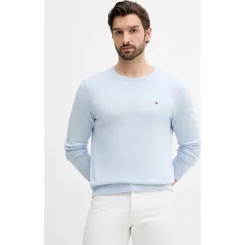 Pánský svetr Bavlněný svetr Tommy Hilfiger MW0MW39999 modrá 05X, vel. XL