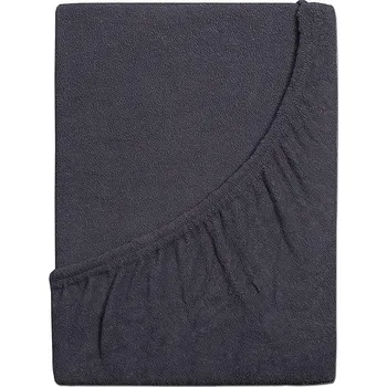 Prostěradlo B.E.S. PETROVICE Prostěradlo Froté PERFECT 120 × 200 cm, antracit