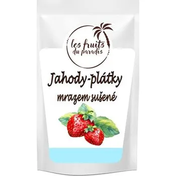 Sušené ovoce Jahody lyofilizované plátky 100 g LES FRUITS DU PARADIS